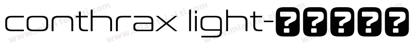 conthrax light字体转换